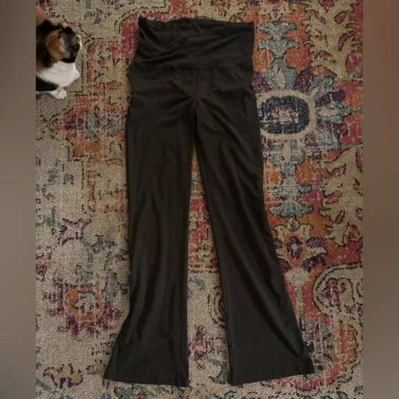 Long Sleeve Dark Grey Top & Fold over pant Set size M - Picture 2 of 3